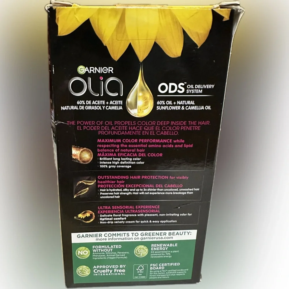 GARNIER OLIA 10.0 VERY LIGHT BLONDE OIL POWERED PERMANENT HAIR COLOR HIGHLIGHTS